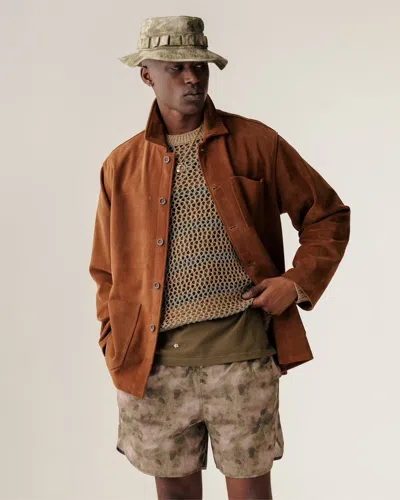 Pre-owned Aimé Leon Dore Suede Chore Jacket - L In Brown