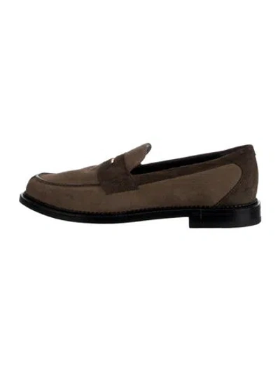 Pre-owned Aimé Leon Dore Suede Dress Loafers In Brown