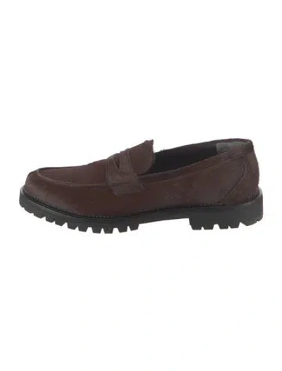 Pre-owned Aimé Leon Dore Suede Loafers In Brown