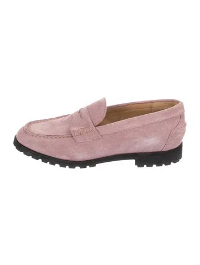Pre-owned Aimé Leon Dore Suede Loafers In Pink
