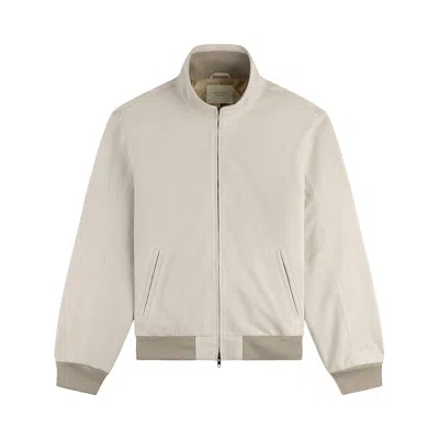 Pre-owned Aimé Leon Dore Suede Track Jacket 'silver Birch' | Grey | Men's Size Xxl In Gray