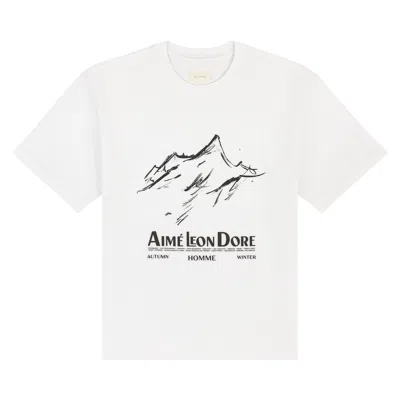 Pre-owned Aimé Leon Dore Summit Tee 'bright White' | Men's Size Xs
