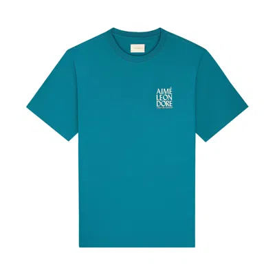 Pre-owned Aimé Leon Dore Swimmers Tee 'kayaking' | Blue | Men's Size Xl