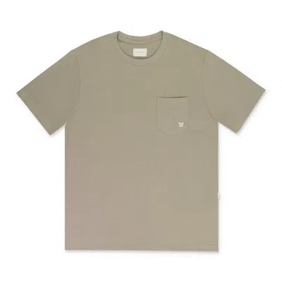 Aimé Leon Dore Tan Crest Pocket T-shirt In Gray
