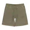 Aimé Leon Dore Tan Garment Dyed Uniform Shorts In Green