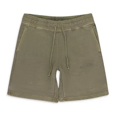 Aimé Leon Dore Tan Garment Dyed Uniform Shorts In Gray