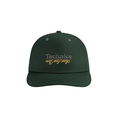 Pre-owned Aimé Leon Dore Technics Nylon Logo Hat 'pine Grove' | Green | Men's Size Onesize