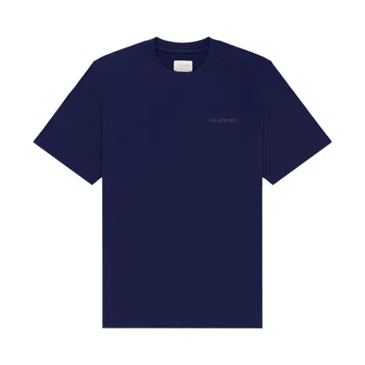 Pre-owned Aimé Leon Dore Tonal Logo Tee 'evening Blue' | Men's Size S