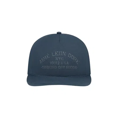 Pre-owned Aimé Leon Dore Triborough Dry Goods Hat 'navy Blazer' | Blue | Men's Size Onesize