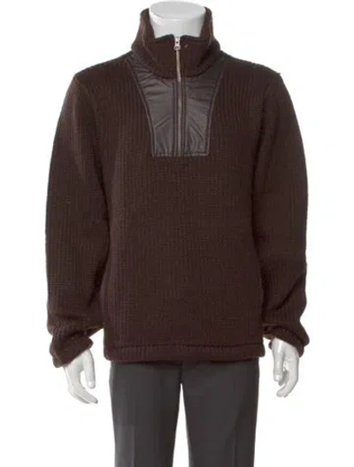 Pre-owned Aimé Leon Dore Turtleneck Long Sleeve Pullover In Brown