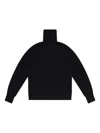 Aimé Leon Dore Black Merino Wool Turtleneck Sweater In Black