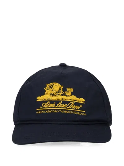 Aimé Leon Dore Unisphere Embroidered Cap In Blue
