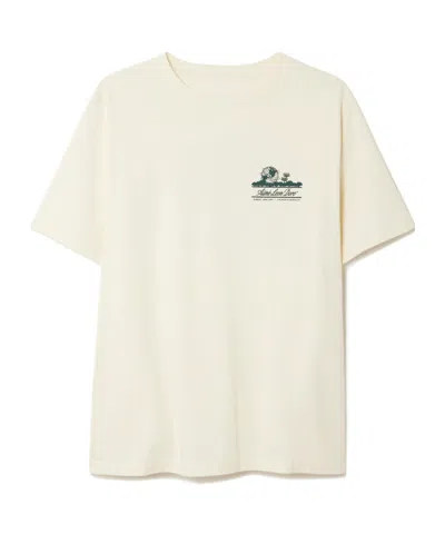 Aimé Leon Dore Unisphere Printed Cotton-jersey T-shirt In Neutral