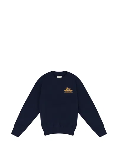 Aimé Leon Dore Unisphere Long-sleeve Sweatshirt In Blue