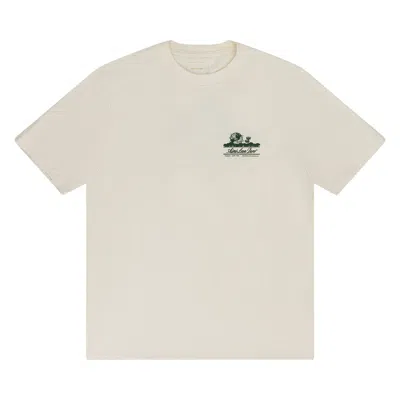 Pre-owned Aimé Leon Dore Unisphere Short-sleeve Tee 'pristine' | Cream | Men's Size S In White