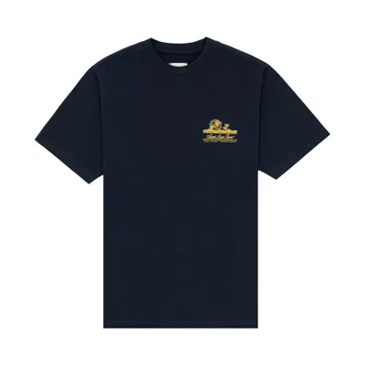 Pre-owned Aimé Leon Dore Unisphere Tee 'evening Blue' | Men's Size L