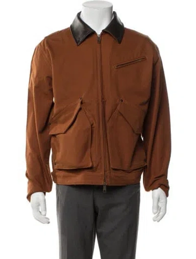 Pre-owned Aimé Leon Dore Utility Jacket W/ Tags In Brown/orange