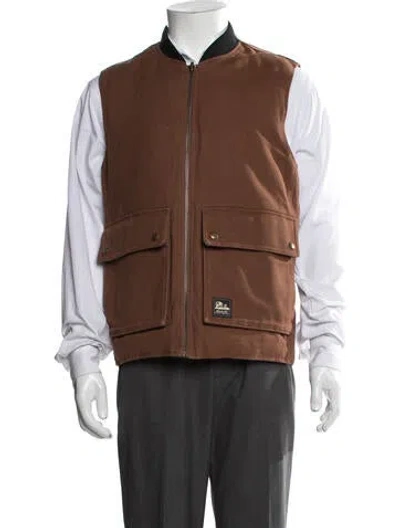 Pre-owned Aimé Leon Dore Vest In Brown