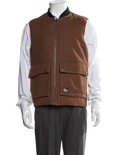 Pre-owned Aimé Leon Dore Vest In Brown
