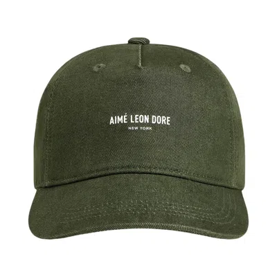 Pre-owned Aimé Leon Dore Vintage Micro Logo Hat 'olive' | Green | Men's Size Onesize