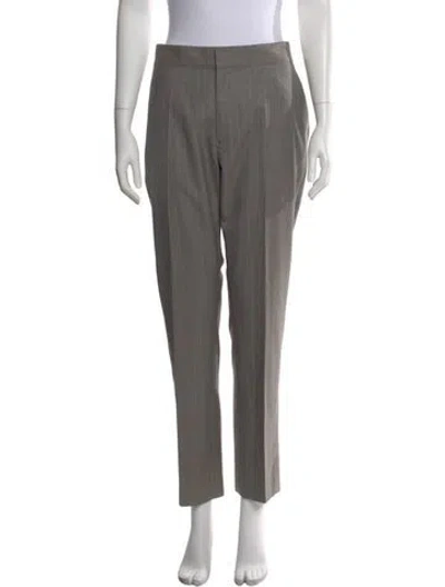 Pre-owned Aimé Leon Dore Virgin Wool Straight Leg Pants In Gray