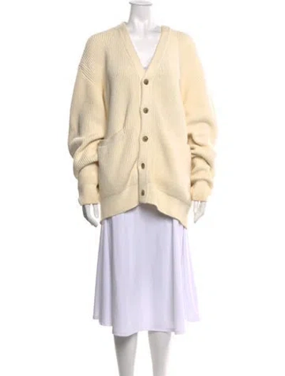 Pre-owned Aimé Leon Dore V-neck Sweater In Neutrals