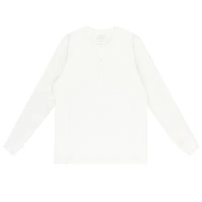 Pre-owned Aimé Leon Dore Waffle Henley 'pristine' | White | Men's Size M