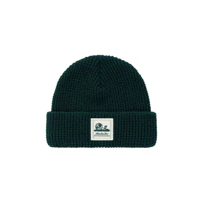 Pre-owned Aimé Leon Dore Waffle Knit Beanie 'hunter Green' | Men's Size Onesize