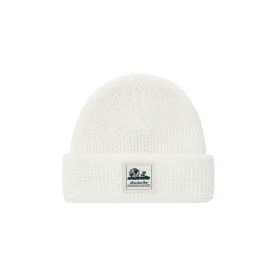 Pre-owned Aimé Leon Dore Waffle Knit Beanie 'natural' | Cream | Men's Size Onesize In White