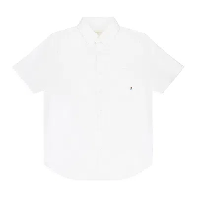 Aimé Leon Dore White Crest Short-sleeve Oxford Button-down