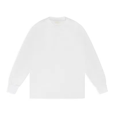 Aimé Leon Dore White Longsleeve Tonal Logo T-shirt In Multi