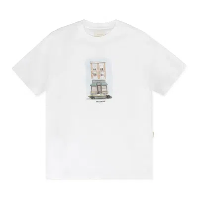 Aimé Leon Dore White Porsche On Mulberry T-shirt