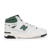 Aimé Leon Dore White/green New Balance 650r Sneakers In Multi