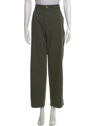 Pre-owned Aimé Leon Dore Wide Leg Pants In Green