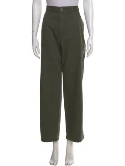 Pre-owned Aimé Leon Dore Wide Leg Pants In Green