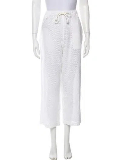 Pre-owned Aimé Leon Dore Wide Leg Pants In White