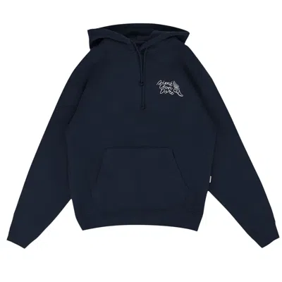 Pre-owned Aimé Leon Dore Wingfoot Hoodie 'navy Blazer' | Blue | Men's Size M