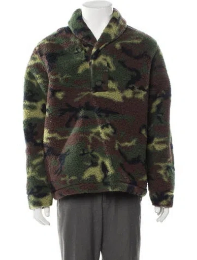 Pre-owned Aimé Leon Dore Wool Camouflage Print Jacket W/ Tags In Green