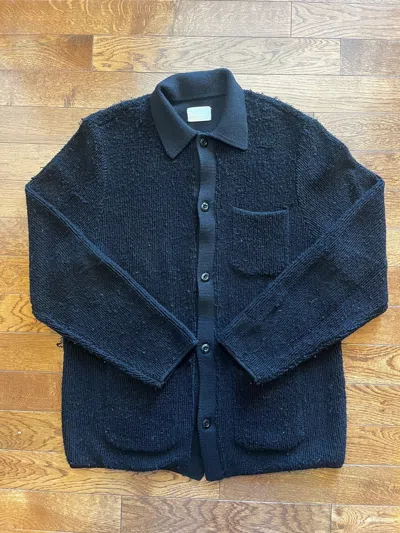 Pre-owned Aimé Leon Dore Wool Cardigan In Black