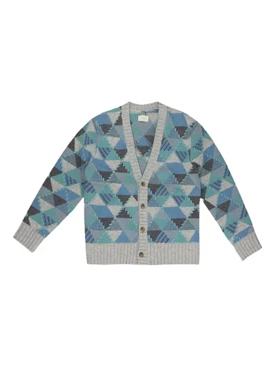 Aimé Leon Dore Wool Cardigan In Blue