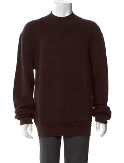 Pre-owned Aimé Leon Dore Wool Crew Neck Pullover In Brown