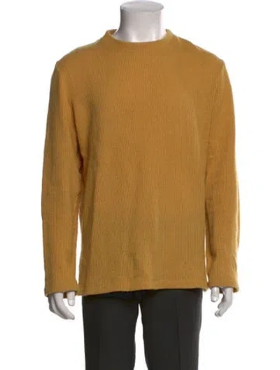 Pre-owned Aimé Leon Dore Wool Crew Neck Pullover In Yellow