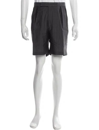Pre-owned Aimé Leon Dore Wool Flat Front Shorts W/ Tags In Gray