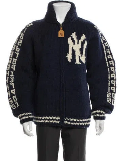 Pre-owned Aimé Leon Dore Wool Patterned Jacket In Blue