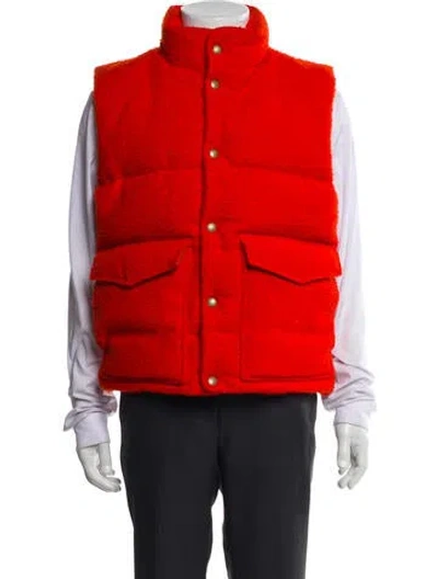 Pre-owned Aimé Leon Dore Wool Vest In Orange
