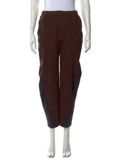 Pre-owned Aimé Leon Dore Wool Wide Leg Pants In Brown