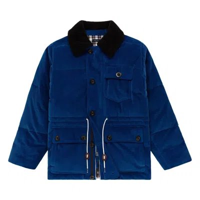 Pre-owned Aimé Leon Dore X Drake's Corduroy Expedition Parka 'royal Blue' | Men's Size 36