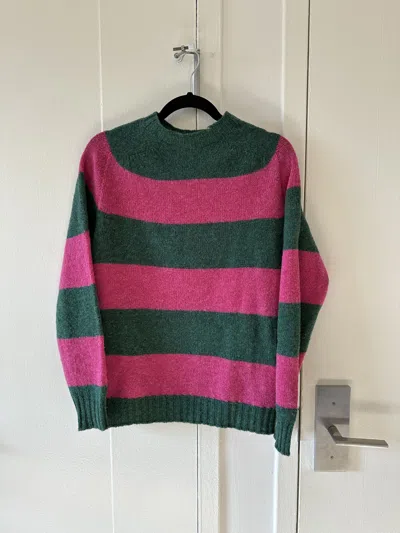 Pre-owned Aime Leon Dore X Drakes Striped Wool Sweater In Multicolor