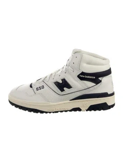 Pre-owned Aime Leon Dore X New Balance 650r 'white Navy' Sneakers W/ Tags In Multi