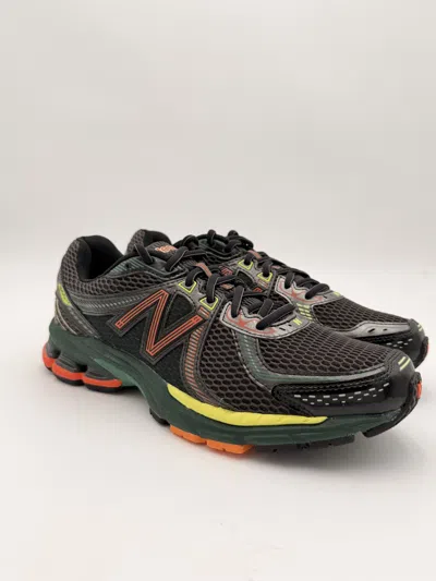 Pre-owned Aime Leon Dore X New Balance Ald New Balance 860v2 Black Orange Green Shoes